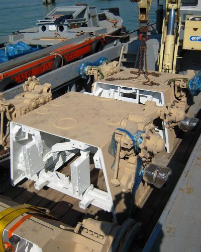 Carico opera per la Biennale di Venezia.