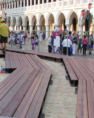 Consolidamento fondazioni campanile di San Marco.