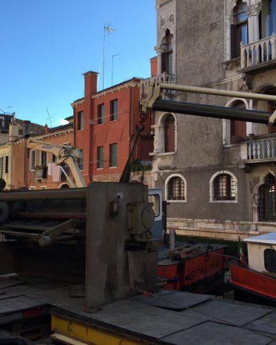 Trasporto macchinario Officina Metallurgica Angelin.