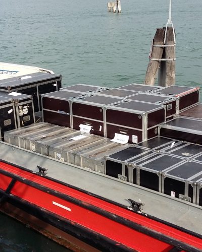 Trasporto materiali e allestimenti per Orchestra la Fenice.