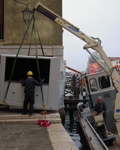 Scarico condizionamento Telecom.