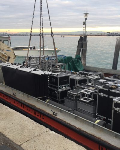 Trasporto materiali e allestimenti per Orchestra la Fenice.